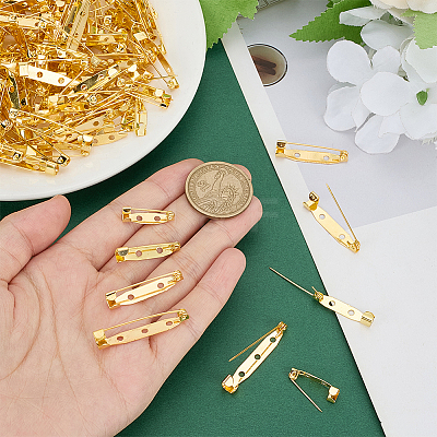 200Pcs 4 Styles Iron Back Bar Pins IFIN-ME0001-21B-1