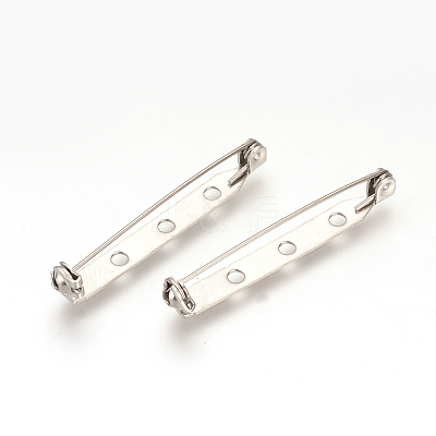 Non-Tarnish 304 Stainless Steel Pin Brooch Back Bar Findings STAS-Q184-04C-1