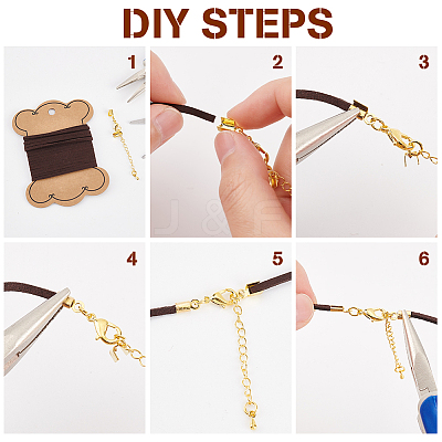 DIY Cord Bracelet Necklace Making Kit DIY-BC0009-48-1