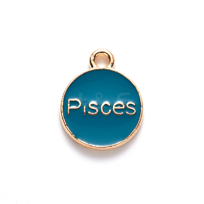 Alloy Enamel Pendants ENAM-S124-01B-05H-1