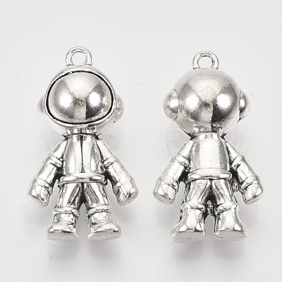 Tibetan Style Alloy Pendants X-TIBEP-T009-42AS-RS-1