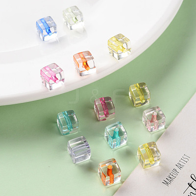 Transparent Acrylic Beads TACR-S154-12A-1