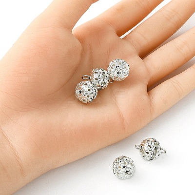 Brass Crystal Rhinestone Connector Charms PALLOY-YW0001-42-1