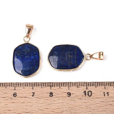 Natural Lapis Lazuli Pendants G-N349-04B-G-1