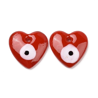 Handmade Evil Eye Lampwork Pendants LAMP-O018-01B-1