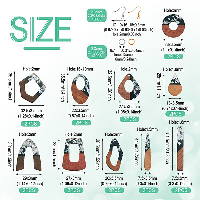 DIY Two Tone Dangle Earring Making Kit DIY-TA0009-01C-1