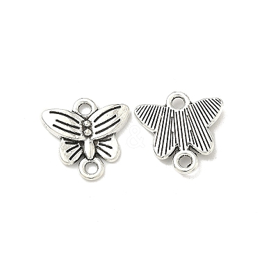 Butterfly Tibetan Style Alloy Links connectors TIBE-5369-AS-LF-1