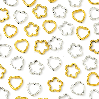 50Pcs Tibetan Style Alloy Bead Frame TIBEB-FS0001-10AG-1
