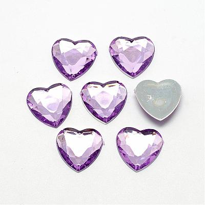 Acrylic Rhinestone Flat Back Cabochons GACR-Q009-25x25-13-1