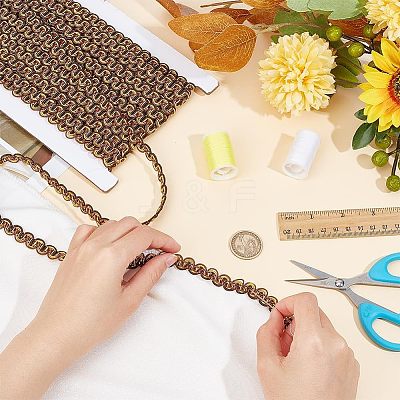 Polyester Wavy Ribbons OCOR-WH0085-29B-1