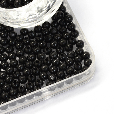 Opaque Acrylic Beads MACR-S802-3mm-QZ30-1
