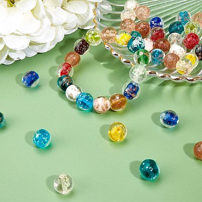 Handmade Luminous Lampwork Beads LAMP-NB0001-11-1