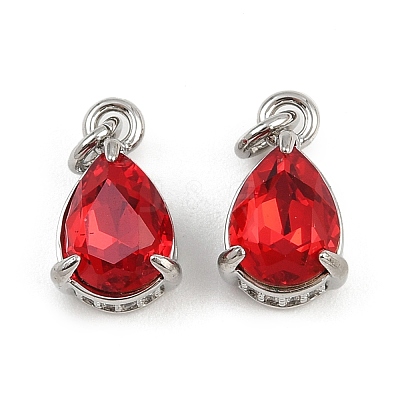 Brass Pave Cubic Zirconia Pendants KK-L240-05P-1