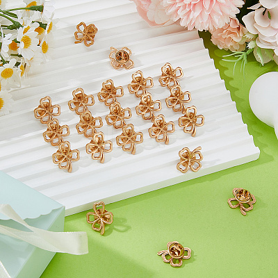 40Pcs Alloy Lapel Pin Backs for Backpack Clothes JEWB-DC0006-44-1