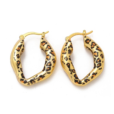 Brass Hoop Earrings EJEW-Q015-12A-G-1