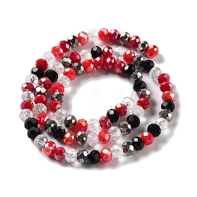 Glass Beads Strands EGLA-A034-M6mm-14-1