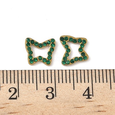 304 Stainless Steel Rhinestone Cabochons STAS-A057-04G-H02-1