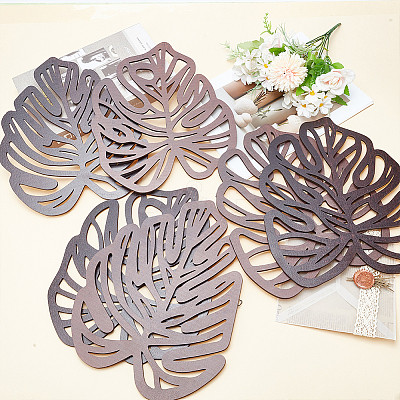 2Bags Palm Leaf Wood Door Frame Trim Decoration HJEW-GO0001-24-1