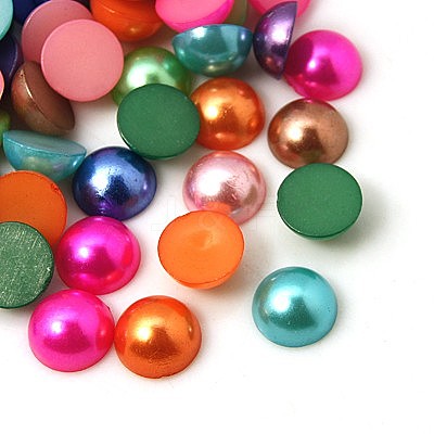 Imitation Pearl Acrylic Cabochons OACR-C004-4x2mm-M-1