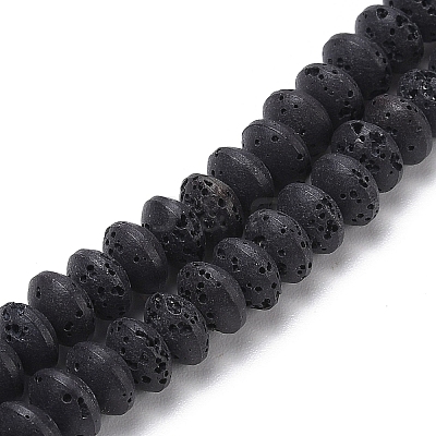 Synthetic Lava Rock Beads Strands G-B087-02A-10-1