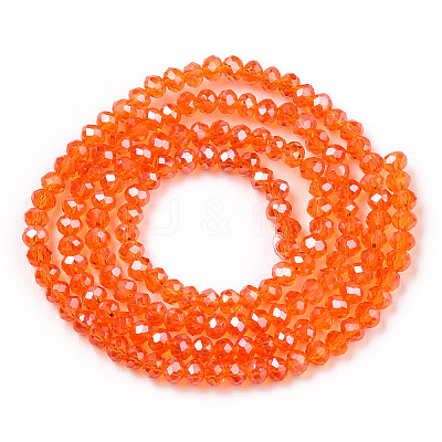 Electroplate Glass Beads Strands EGLA-A034-T1mm-A23-1