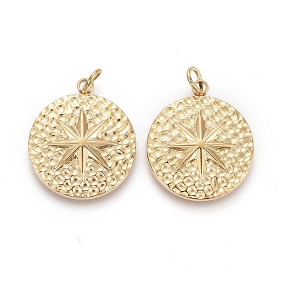 Ion Plating(IP) 304 Stainless Steel Pendants X-STAS-F256-002G-1