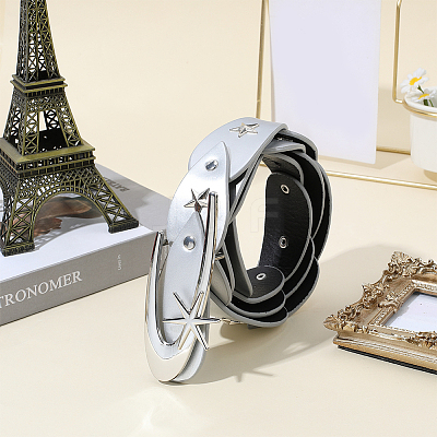 1Pc Imitation Leather Chain Belts AJEW-CL0001-91B-1
