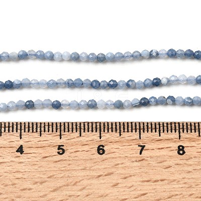 Natural Blue Opal Beads Strands G-P603-C-2mm-04-1