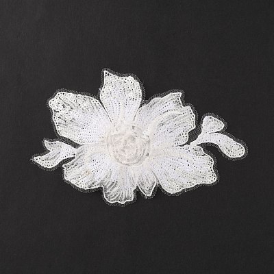 Milk Fiber Embroidery Ornament Accessories DIY-WH0030-55-1