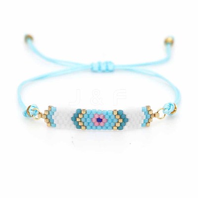 Glass Seed Braided Bead Bracelet BJEW-A121-52-1