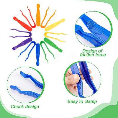 Plastic Jumbo Tweezers TOOL-WH0051-27-1