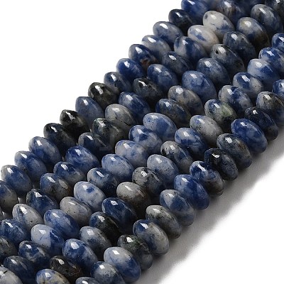 Natural Blue Spot Jasper Beads Strands G-Z030-A01-01-1