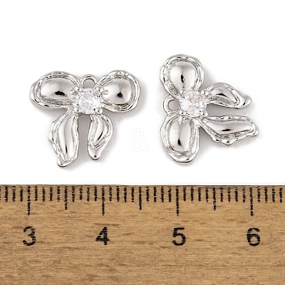 Brass Micro Pave Clear Cubic Zirconia Pendants LS-KK-L212-05P-1