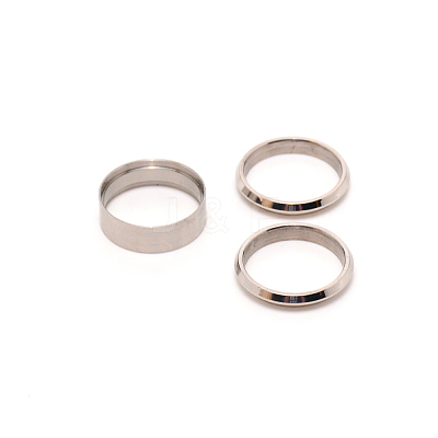 3Pcs 304 Stainless Steel Grooved Finger Ring Settings FIND-WH0105-09C-P-1