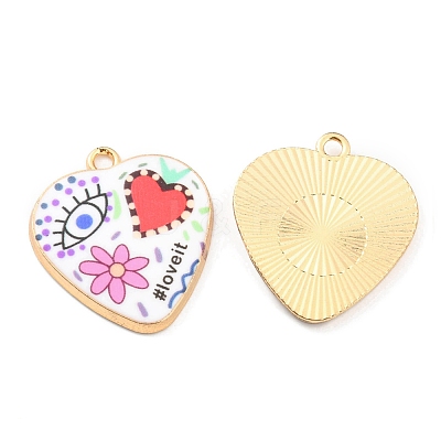 Printed Alloy Pendants ENAM-D051-13G-1