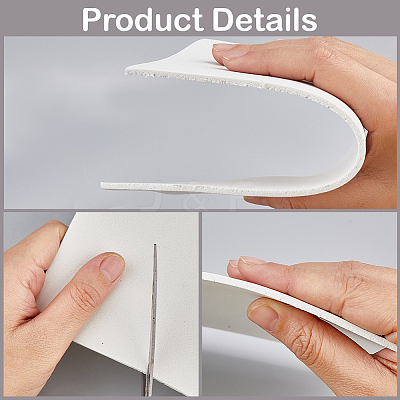 12Pcs 2 Colors 3D Embroidery Eva Puffy Foam Sheets AJEW-CY0001-02-1