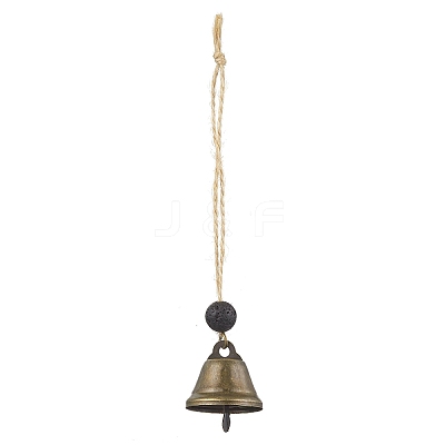 Iron Bell Pendant Decorations HJEW-JM02178-01-1