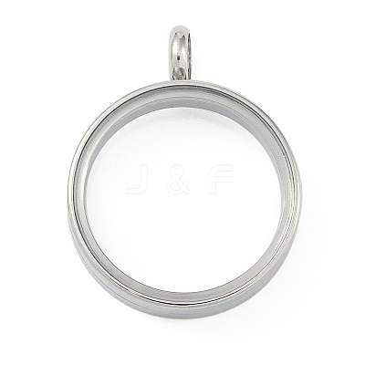 304 Stainless Stee Locket Pendants STAS-S132-16P-03-1