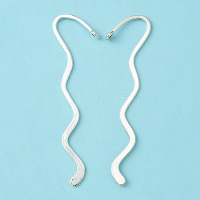 Zinc Alloy Wavy Bookmarks PALLOY-17-AS-FF-1-1