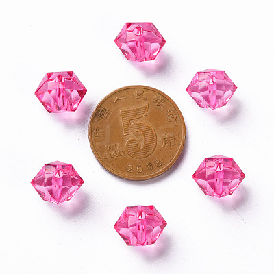 Transparent Acrylic Beads TACR-S154-15B-82-1