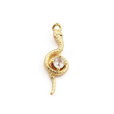 Brass Micro Pave Cubic Zirconia Pendants LS-KK-M321-01C-G-1