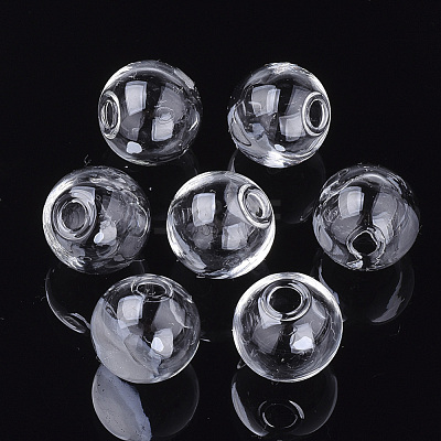 Round Handmade Blown Glass Globe Ball Bottles BLOW-R002-18mm-01-1
