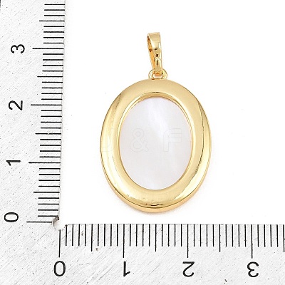 Brass with White Shell Pendants SH-CBA56CE-08G-04-1
