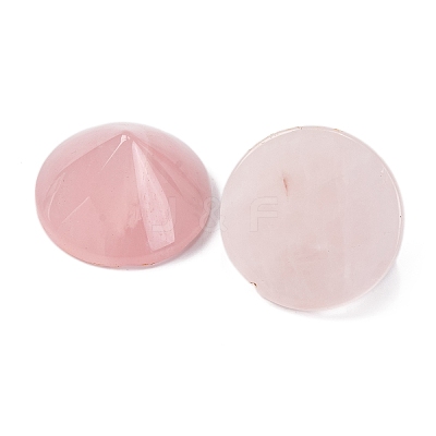 Natural Rose Quartz Cabochons G-Q184-01E-1