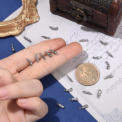 25Pcs 5 Styles Vegetables 304 Stainless Steel Charms STAS-YW0011-22-1
