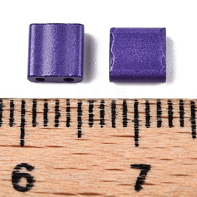 2-Hole Baking Paint Glass Seed Beads SEED-S023-17C-13-1