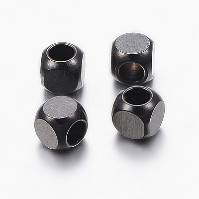 304 Stainless Steel Beads Ion Plating(IP) STAS-F136-01B-4x4mm-1