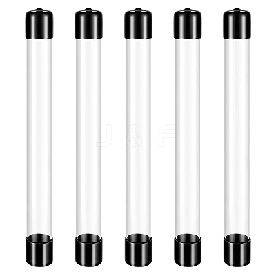 5Pcs PVC Plastic Transparent Storage Tube FIND-GA0008-68A-1