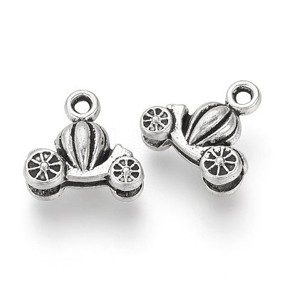 Tibetan Style Alloy Charms X-TIBEP-Q076-066AS-RS-1