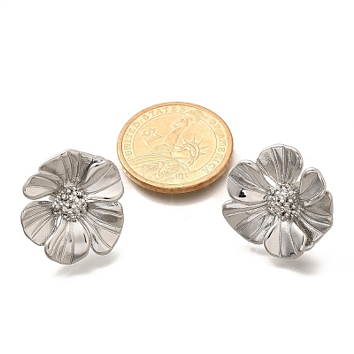 304 Stainless Steel Stud Earrings EJEW-H146-01P-1